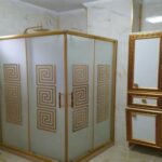 Renkli Cam Desenli Duşakabinler-14
