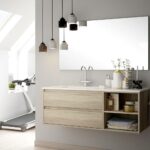 Taş Lavabolu Banyo Dolapları-11