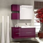 Taş Lavabolu Banyo Dolapları-12