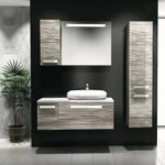 Taş Lavabolu Banyo Dolapları-13