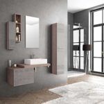 Taş Lavabolu Banyo Dolapları-14
