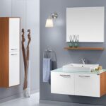 Taş Lavabolu Banyo Dolapları-15