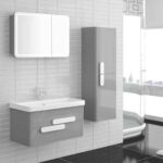 Taş Lavabolu Banyo Dolapları-16