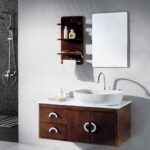 Taş Lavabolu Banyo Dolapları-17