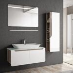 Taş Lavabolu Banyo Dolapları-02