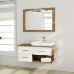 Taş Lavabolu Banyo Dolapları-20
