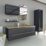Taş Lavabolu Banyo Dolapları-03
