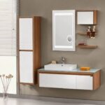 Taş Lavabolu Banyo Dolapları-09